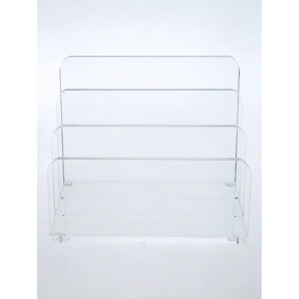 Magazine Holder Rack - Acrylic File Folder, Desk File Organizer