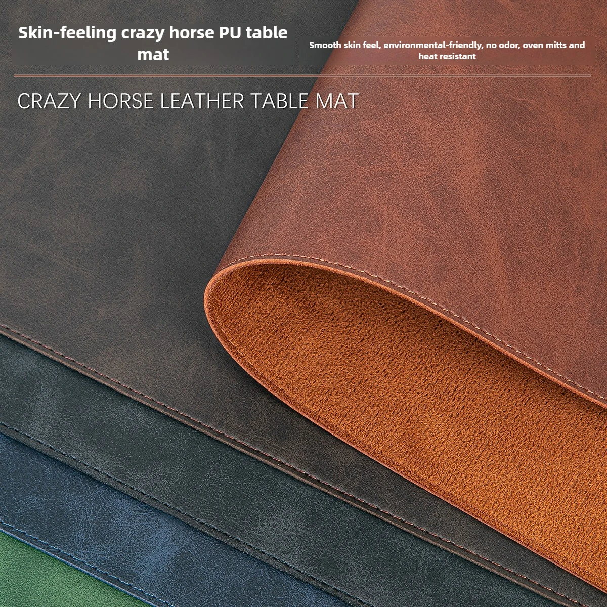 Leather Desk Pad - Desk Pad Waterproof PU Mouse Pad
