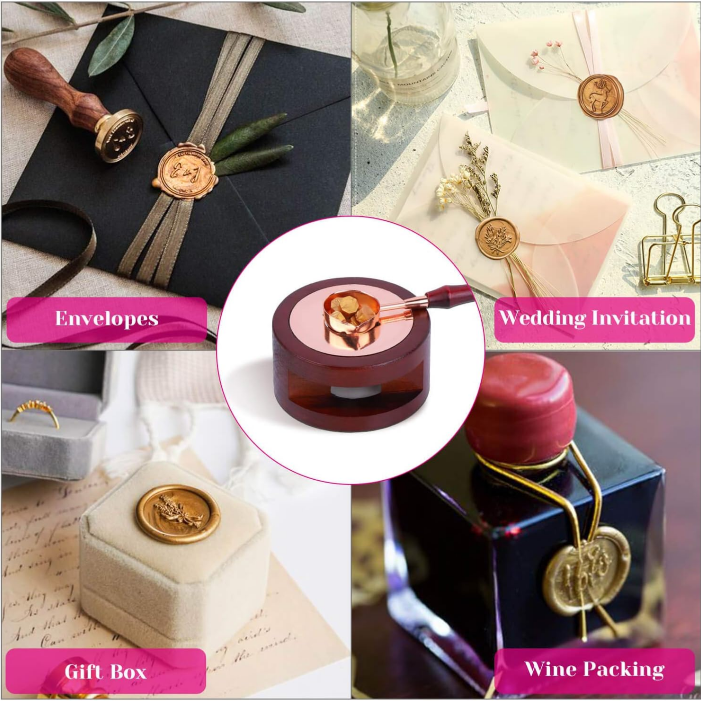 Wax Seal Set Includes 200 Gold - Wax Seal Stamp Set reseña y precio