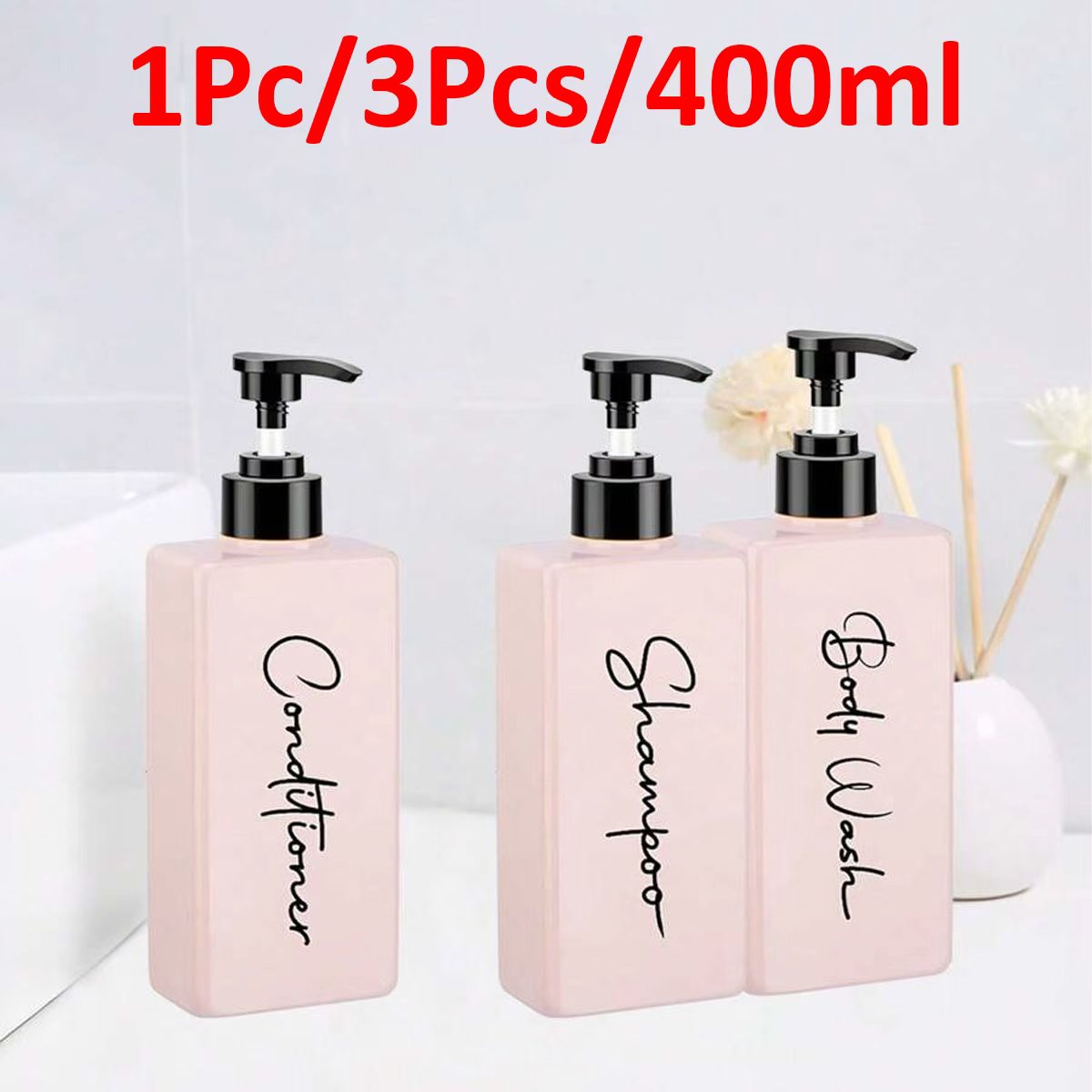 3-Pack 400ml Soap Dispenser wi - Gel Refill Pack reseña y precio
