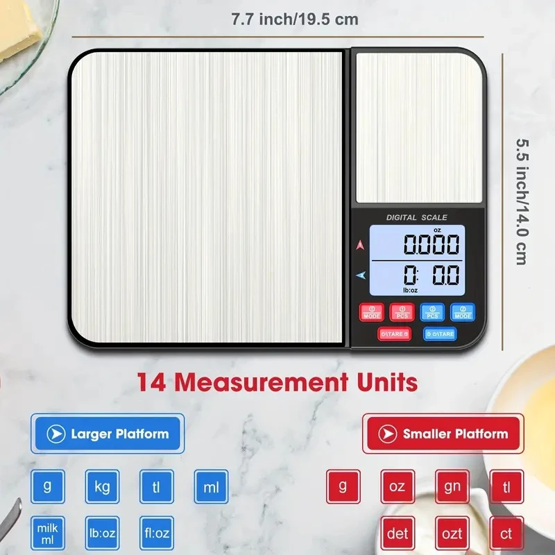 1pc Digital Kitchen Scale for  - Tape Dispenser Weighted reseña y precio