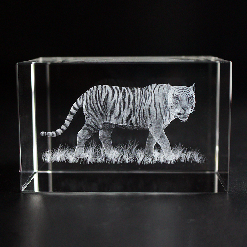 K9 Crystal Tiger Model Statue  - Paper Weight Crystal reseña y precio
