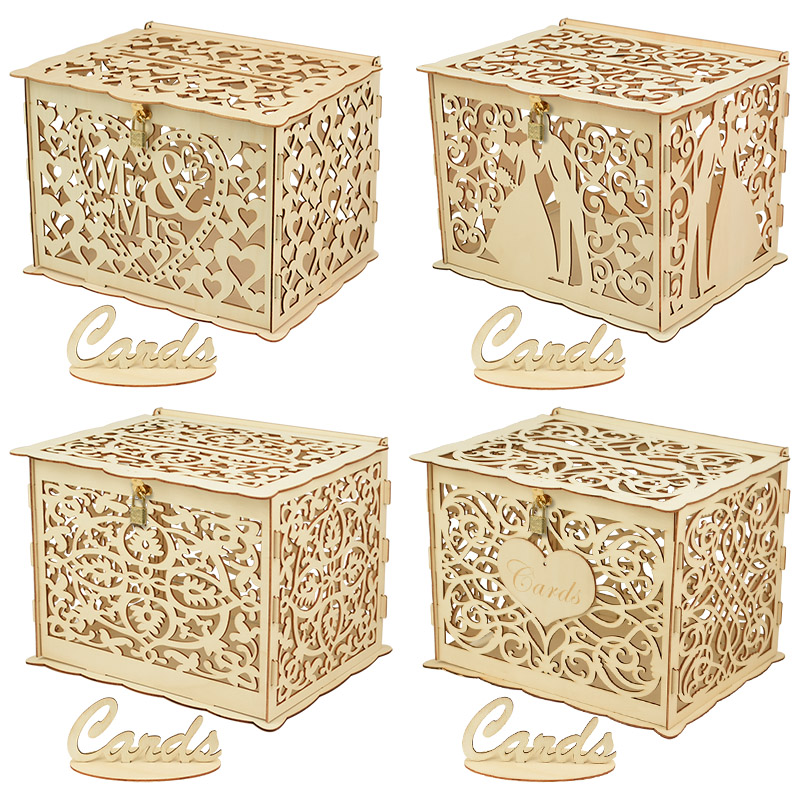 30X24X21cm DIY Wedding Gift Ca - Card Index Box reseña y precio