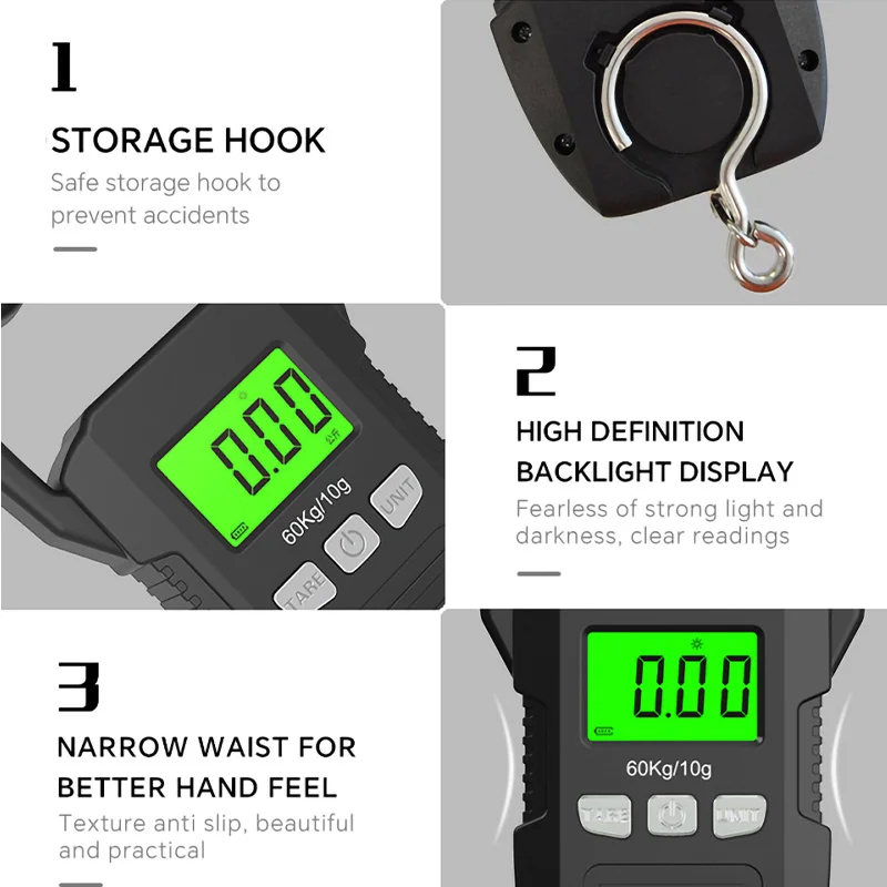 60kg/10g LCD Digital Hanging S - Tape Dispenser Weighted reseña y precio