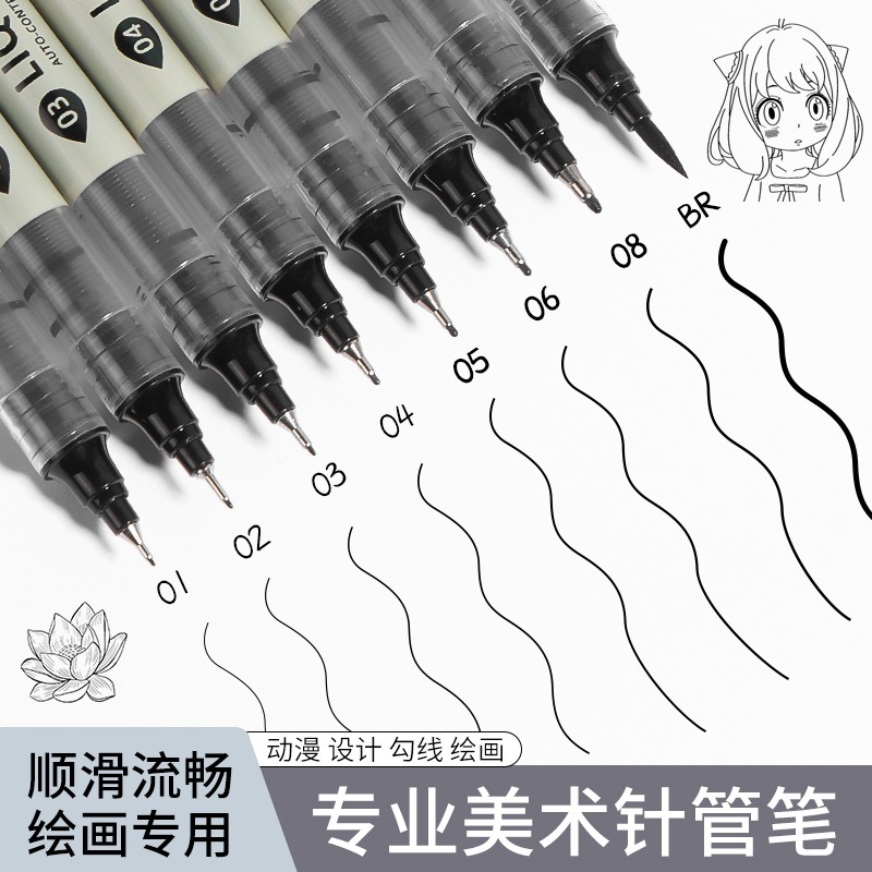 12 Tibs Black Pen Fine Line Sk - Correction Pen Fine reseña y precio