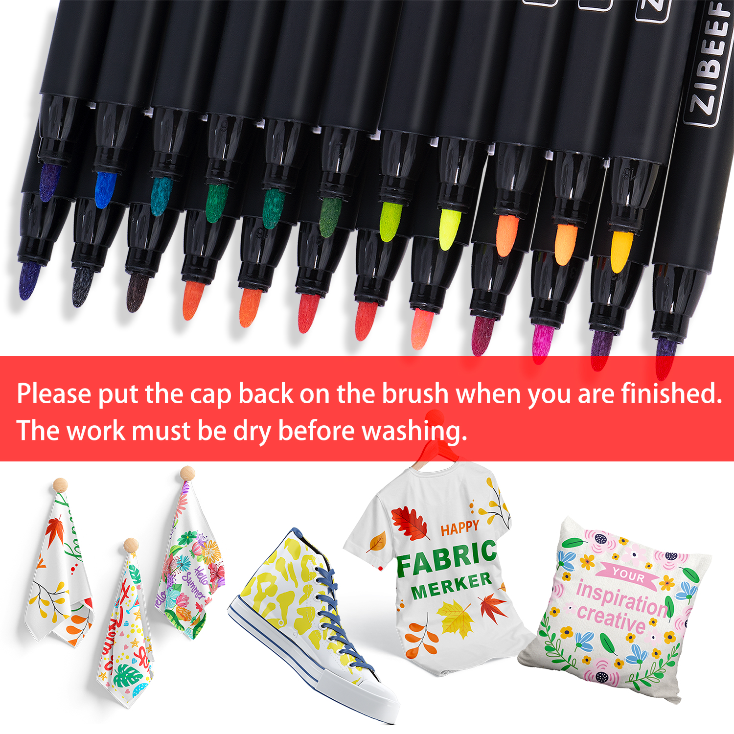 12/24 Color Fabric Markers-Fin - Correction Pen Fine reseña y precio