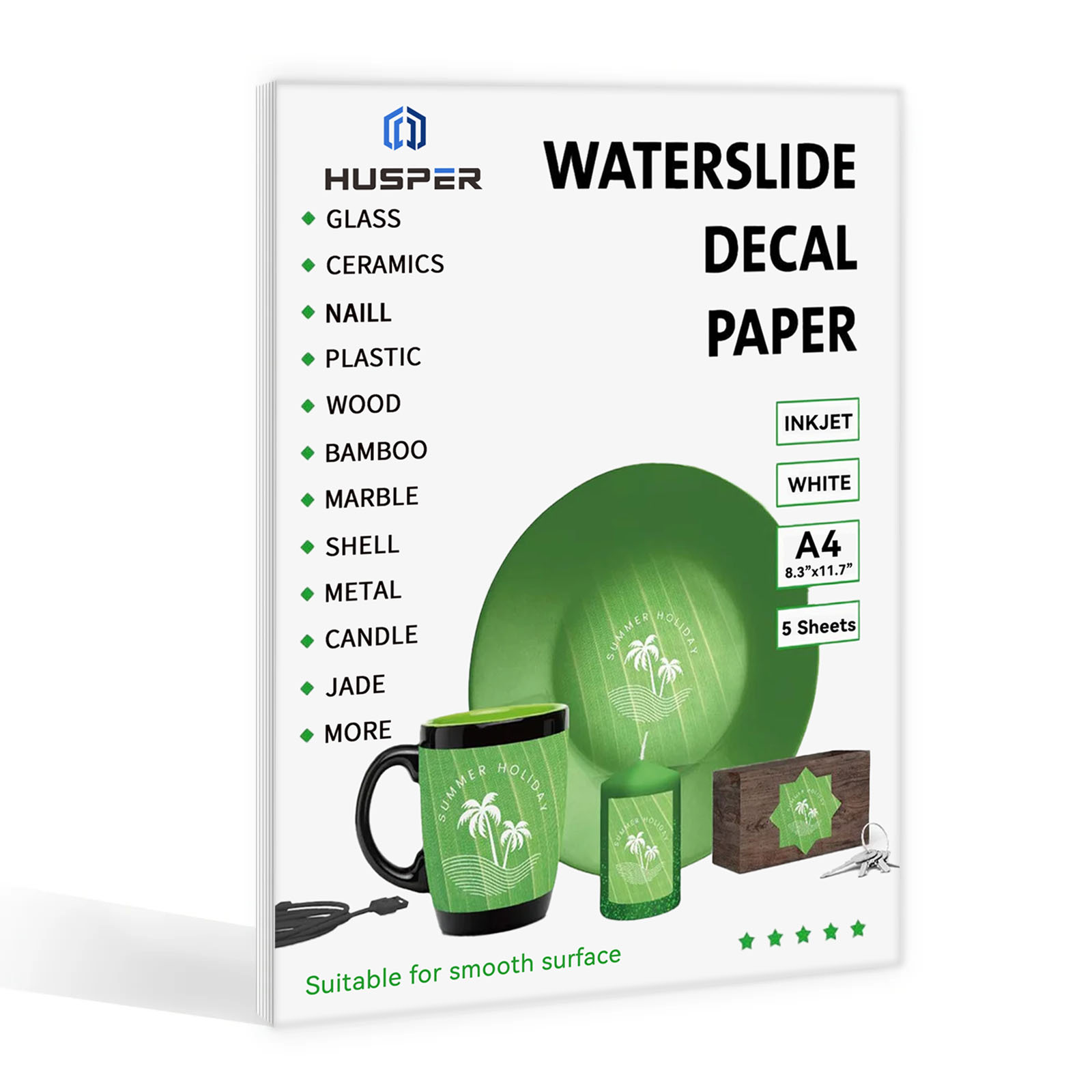 5 Sheets A4 Size Water Slide D - Ink Blotter Paper reseña y precio