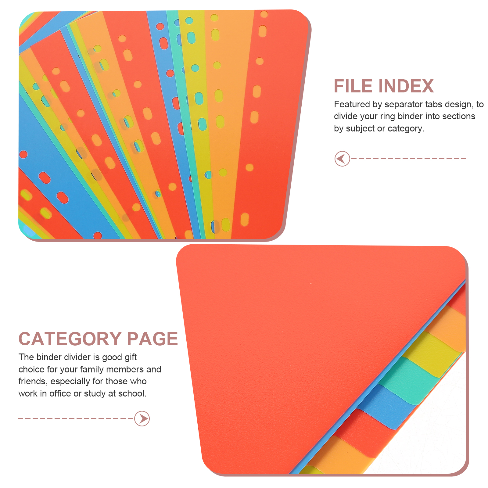 A4 Index Pages Plastic Binder  - Tab Divider A4 reseña y precio