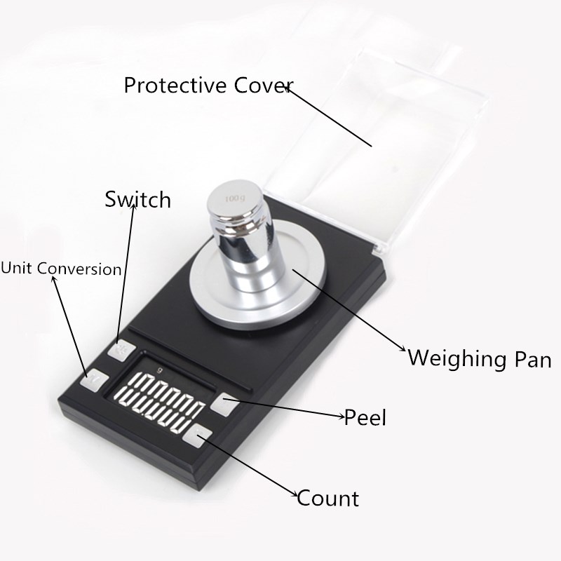 20/50/100g 0.001g Digital Jewe - Tape Dispenser Weighted reseña y precio