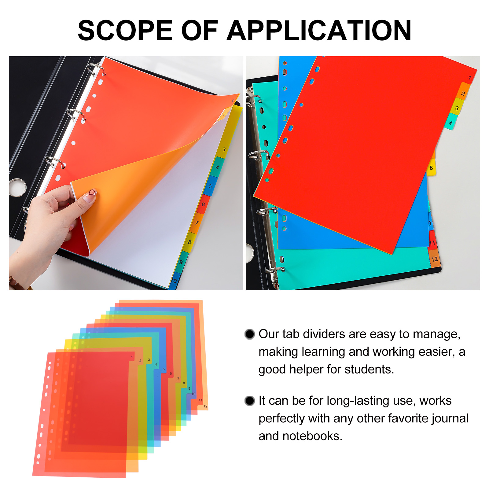 A4 Separated Loose Leaf Page D - Tab Divider A4 reseña y precio