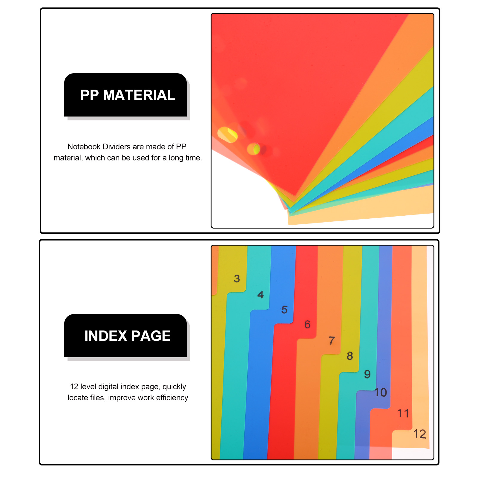 A4 Separated Loose Leaf Page D - Tab Divider A4 reseña y precio