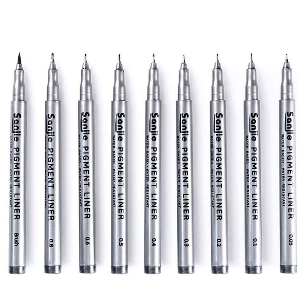 9-Piece Fine Line Waterproof I - Correction Pen Fine reseña y precio
