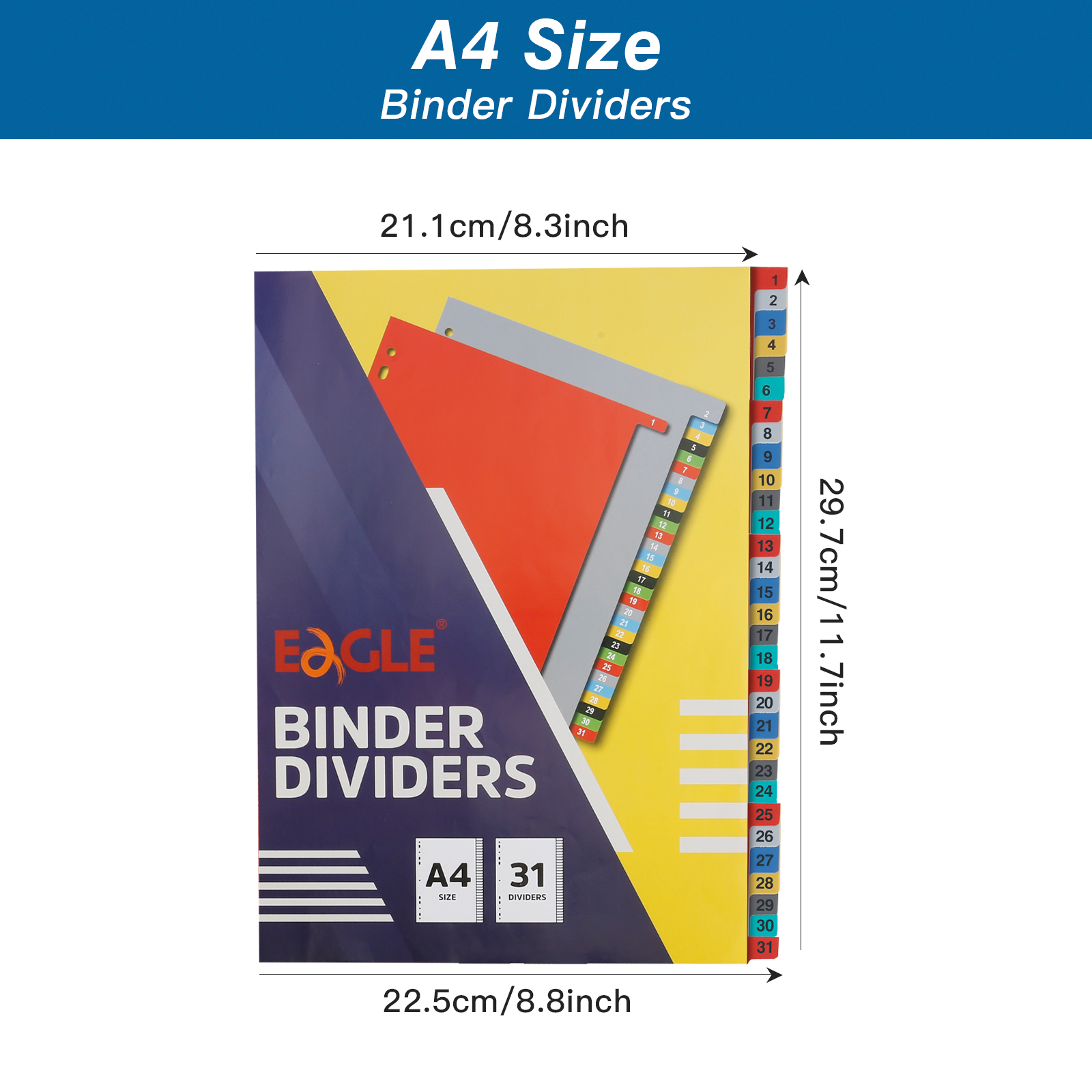 EAGLE A4 Binder Index Divider  - Tab Divider A4 reseña y precio