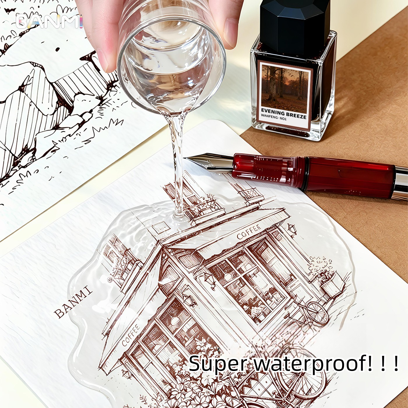 BANMI 10 Color Fountain Pens I - Fountain Pen Bottled Ink reseña y precio