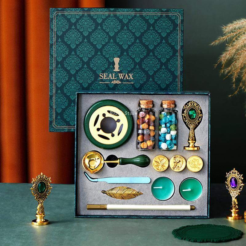 Wax Seal Stamp Set Lacquered S - Wax Seal Stamp Set reseña y precio