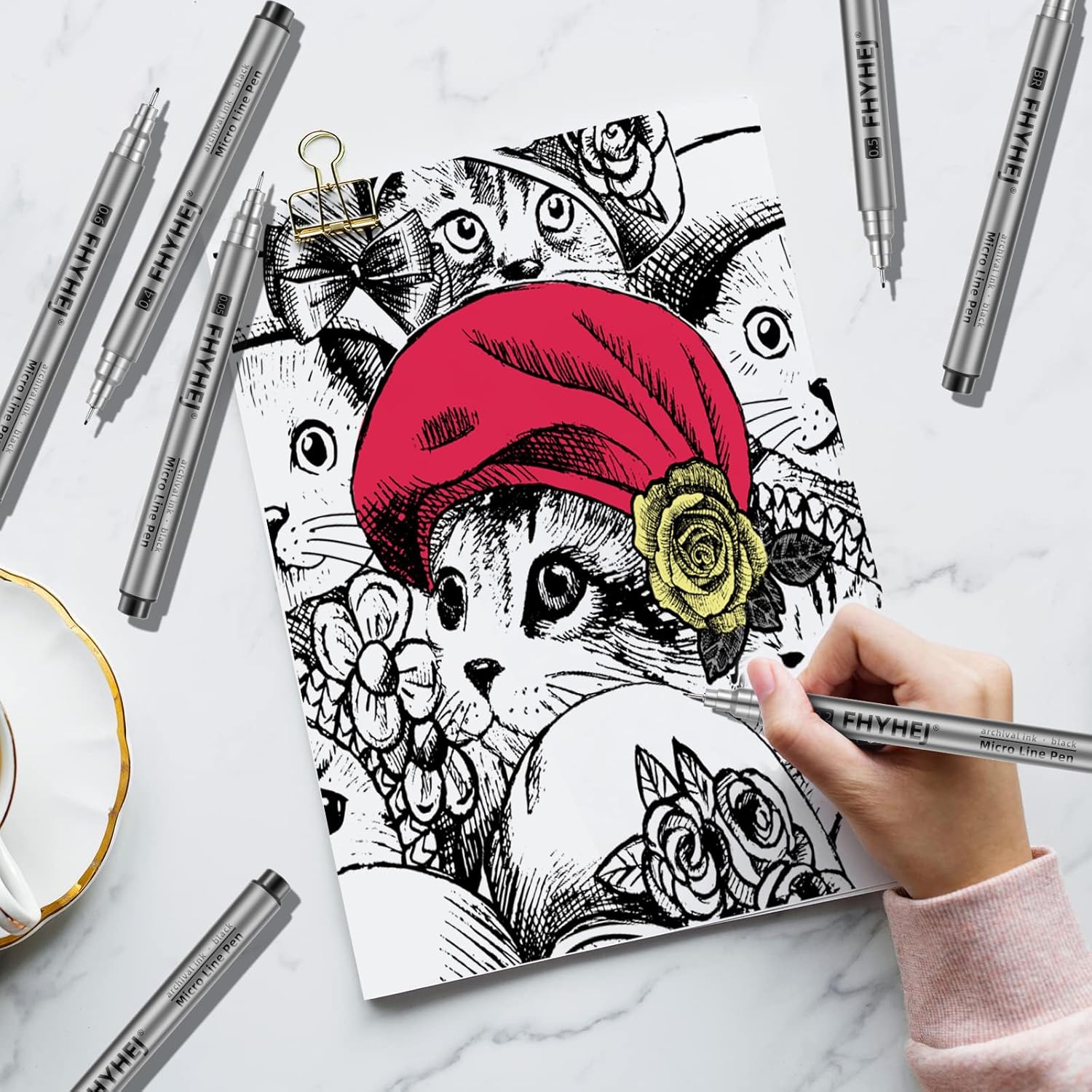 Micro Fineliner Drawing Art Pe - Archive Box Set reseña y precio