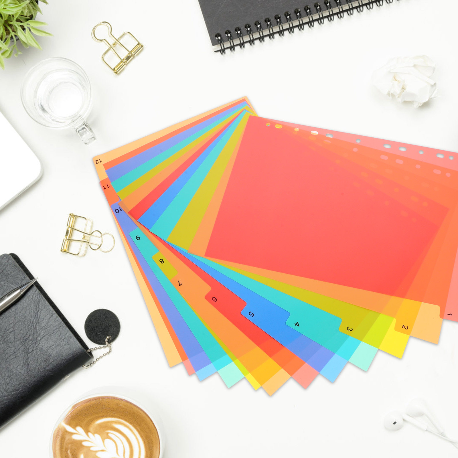 Binder Dividers A4 Colored Pla - Tab Divider A4 reseña y precio