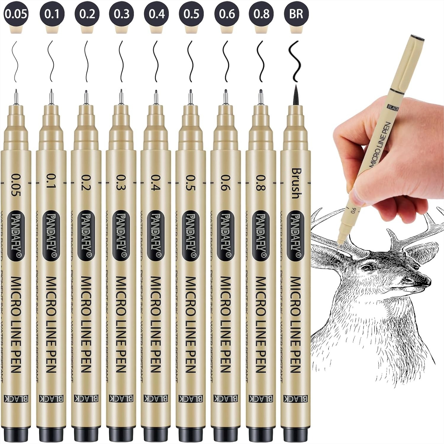 Black Micro-Pen Fineliner Ink  - Archive Box Set reseña y precio