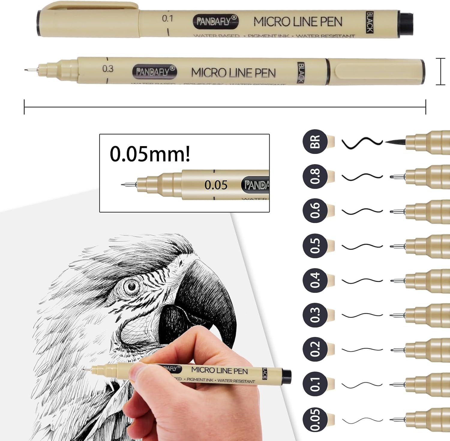 Black Micro-Pen Fineliner Ink  - Archive Box Set reseña y precio