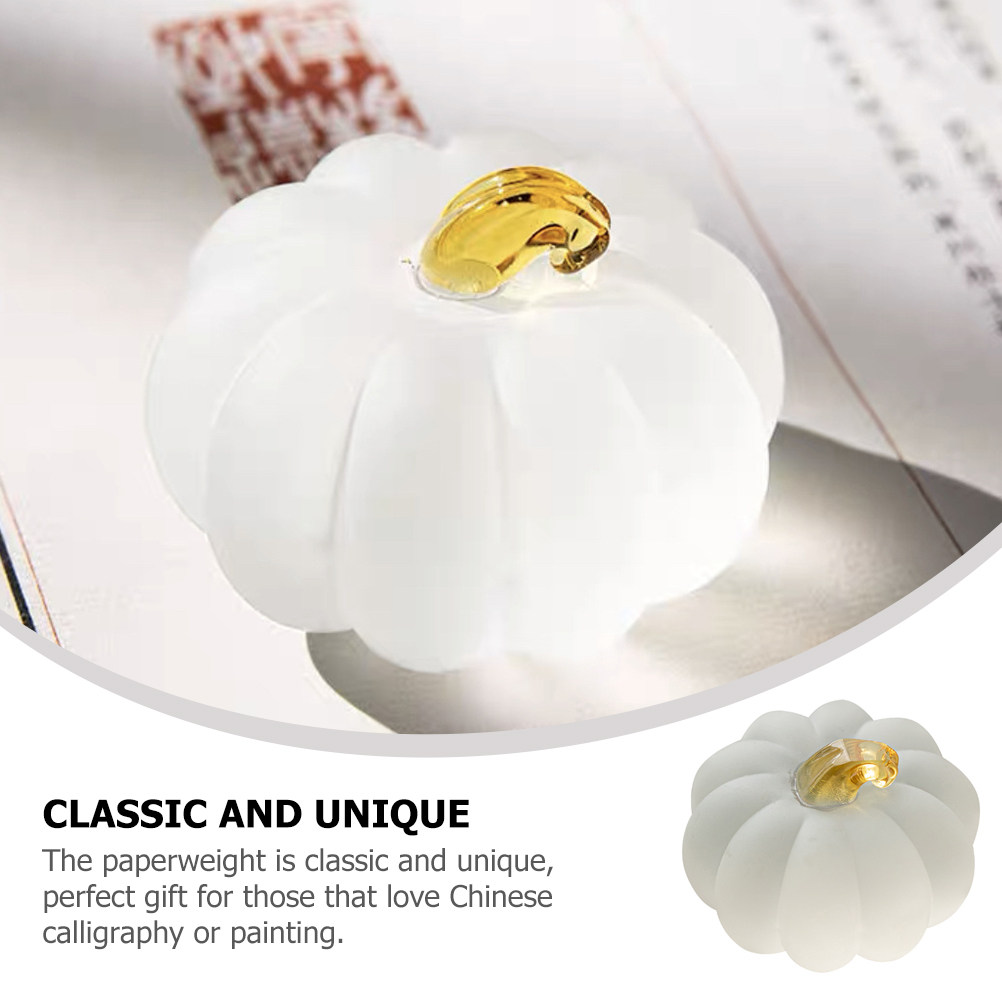 Pumpkin Shape Crystal Glass Pa - Paper Weight Crystal reseña y precio