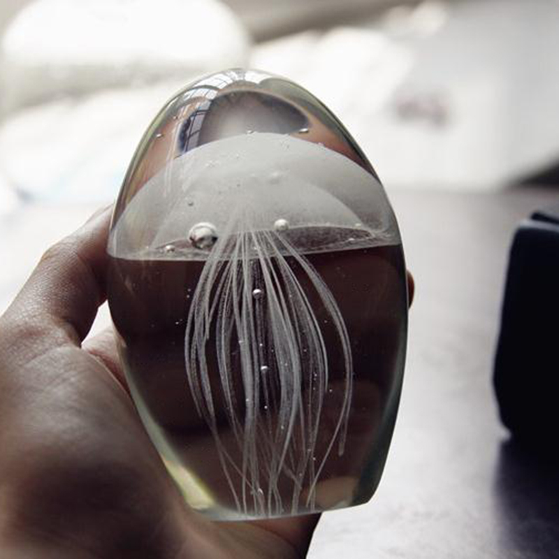 Miniature 3D Jellyfish Crystal - Paper Weight Crystal reseña y precio