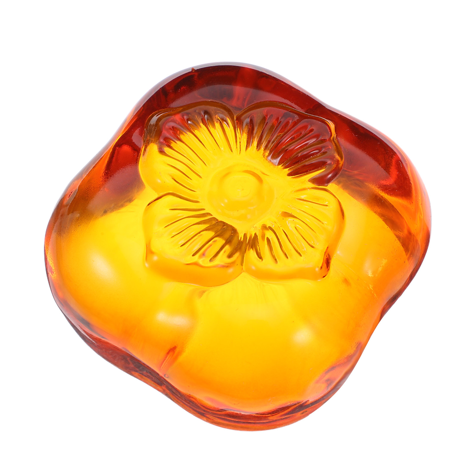 Heavy Glass Persimmon Paperwei - Book Weight Glass reseña y precio