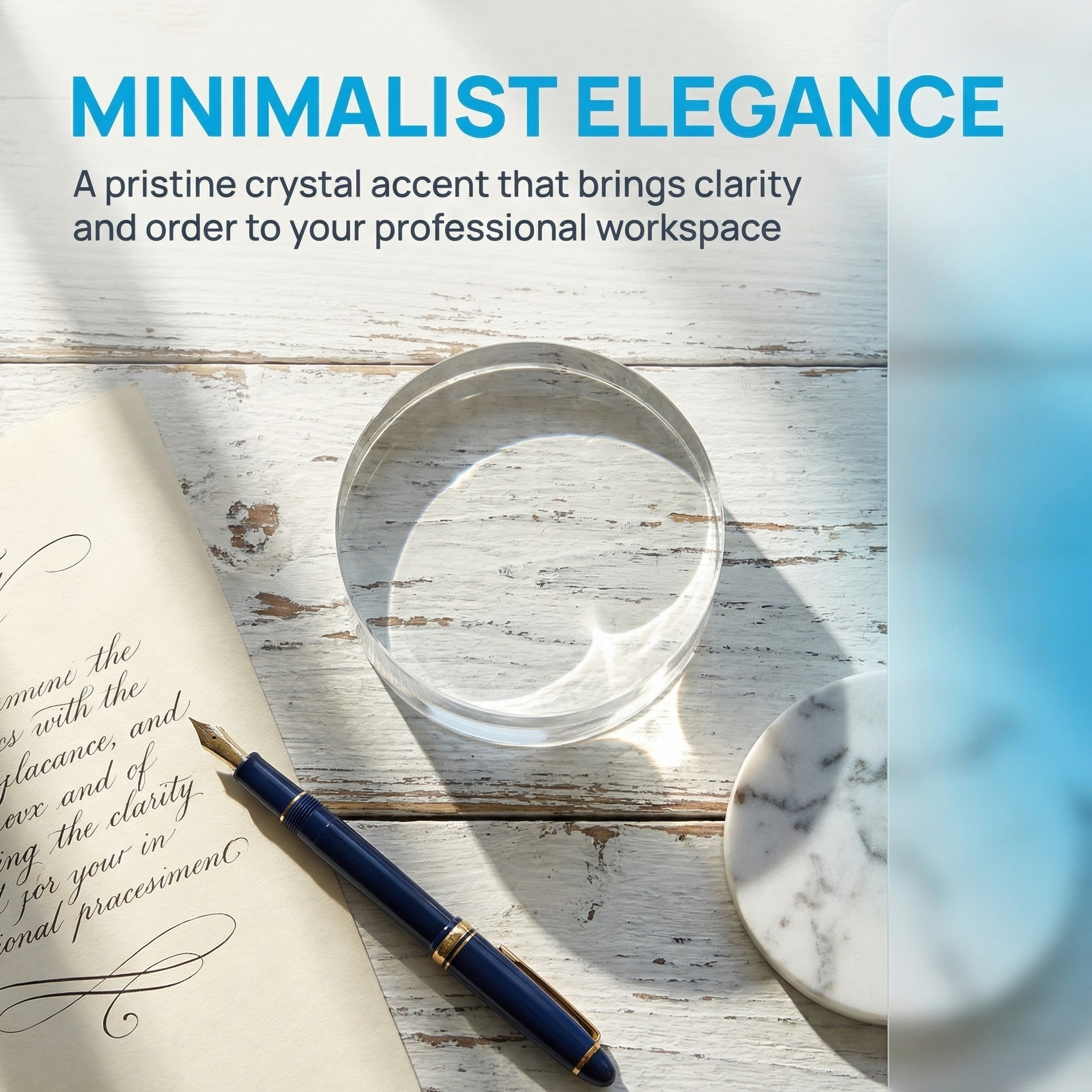 3.15 Inch Round Clear Crystal  - Paper Weight Crystal reseña y precio