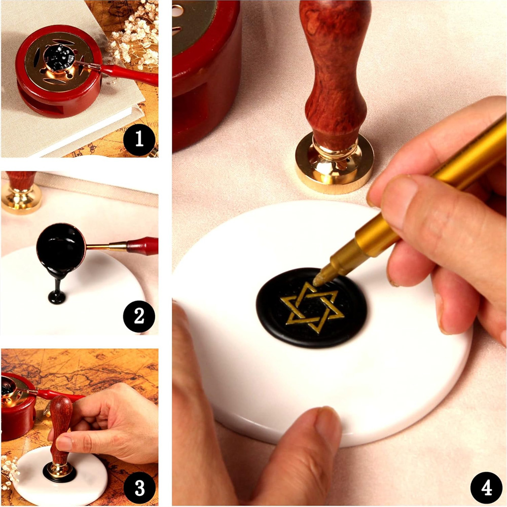 Custom Your Logo 25/30/40/50mm - Wax Seal Stamp Set reseña y precio