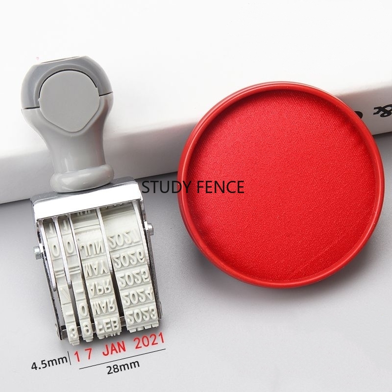 Portable English Date Stamp fo - Rubber Date Stamp reseña y precio