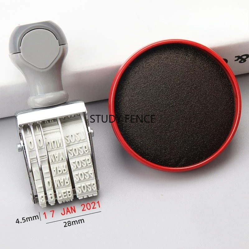 Portable English Date Stamp fo - Rubber Date Stamp reseña y precio