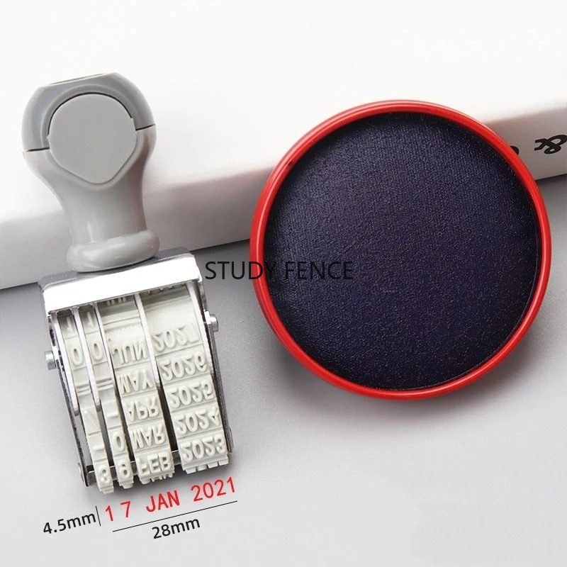 Portable English Date Stamp fo - Rubber Date Stamp reseña y precio
