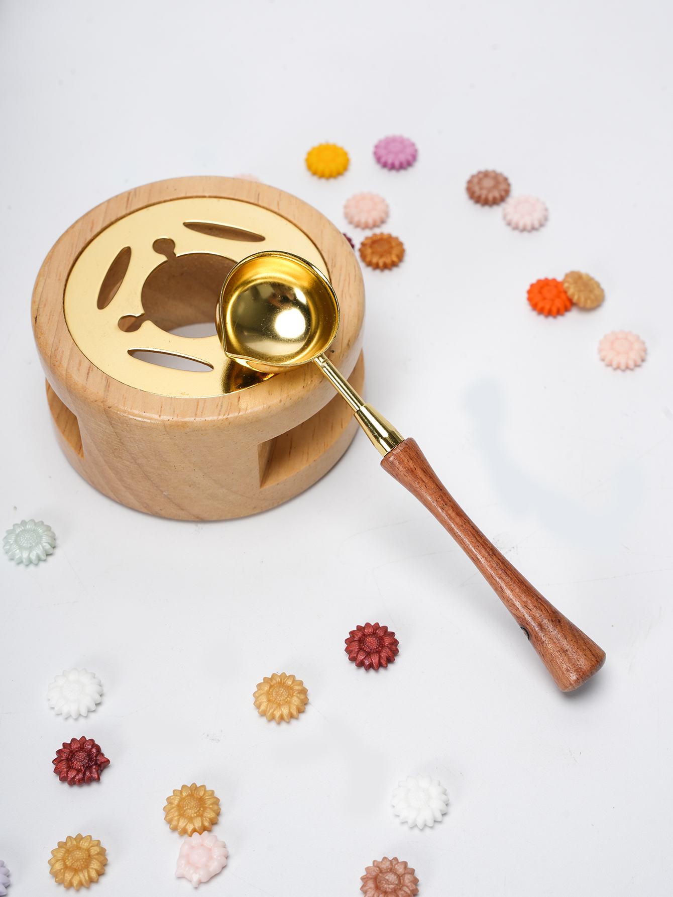 1set Wax Seal Set Wood Wax Mel - Wax Seal Stamp Set reseña y precio
