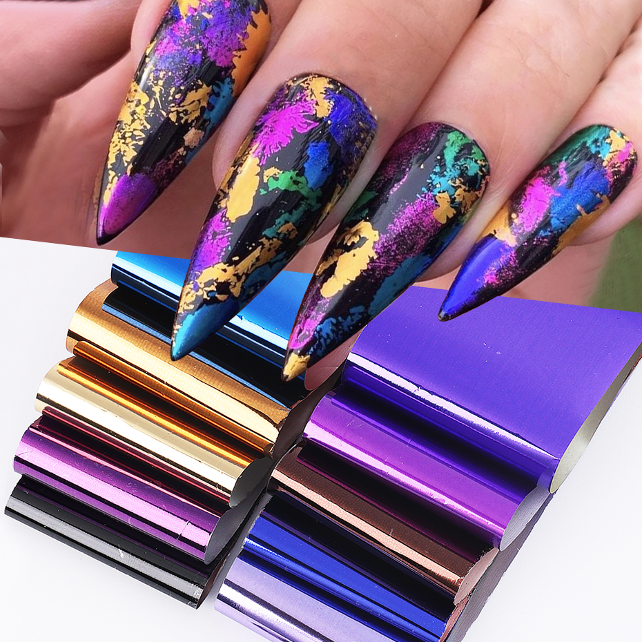 10pcs Metallic Nail Transfer F - Gel Refill Pack reseña y precio