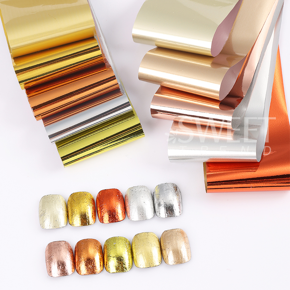 10pcs Metallic Nail Transfer F - Gel Refill Pack reseña y precio