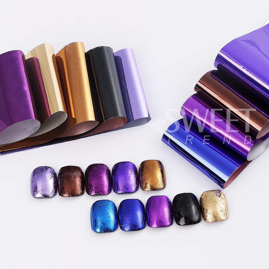 10pcs Metallic Nail Transfer F - Gel Refill Pack reseña y precio