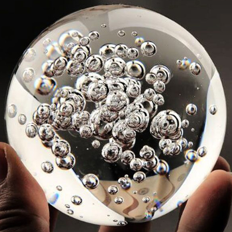 40/60/80MM Clear Bubble Crysta - Paper Weight Crystal reseña y precio