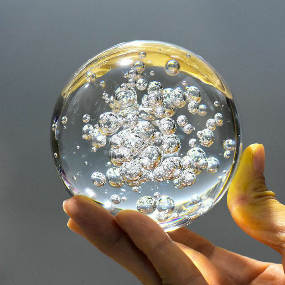 40/60/80MM Clear Bubble Crysta - Paper Weight Crystal reseña y precio