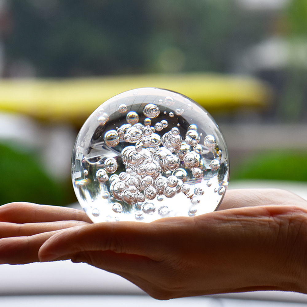 40/60/80MM Clear Bubble Crysta - Paper Weight Crystal reseña y precio
