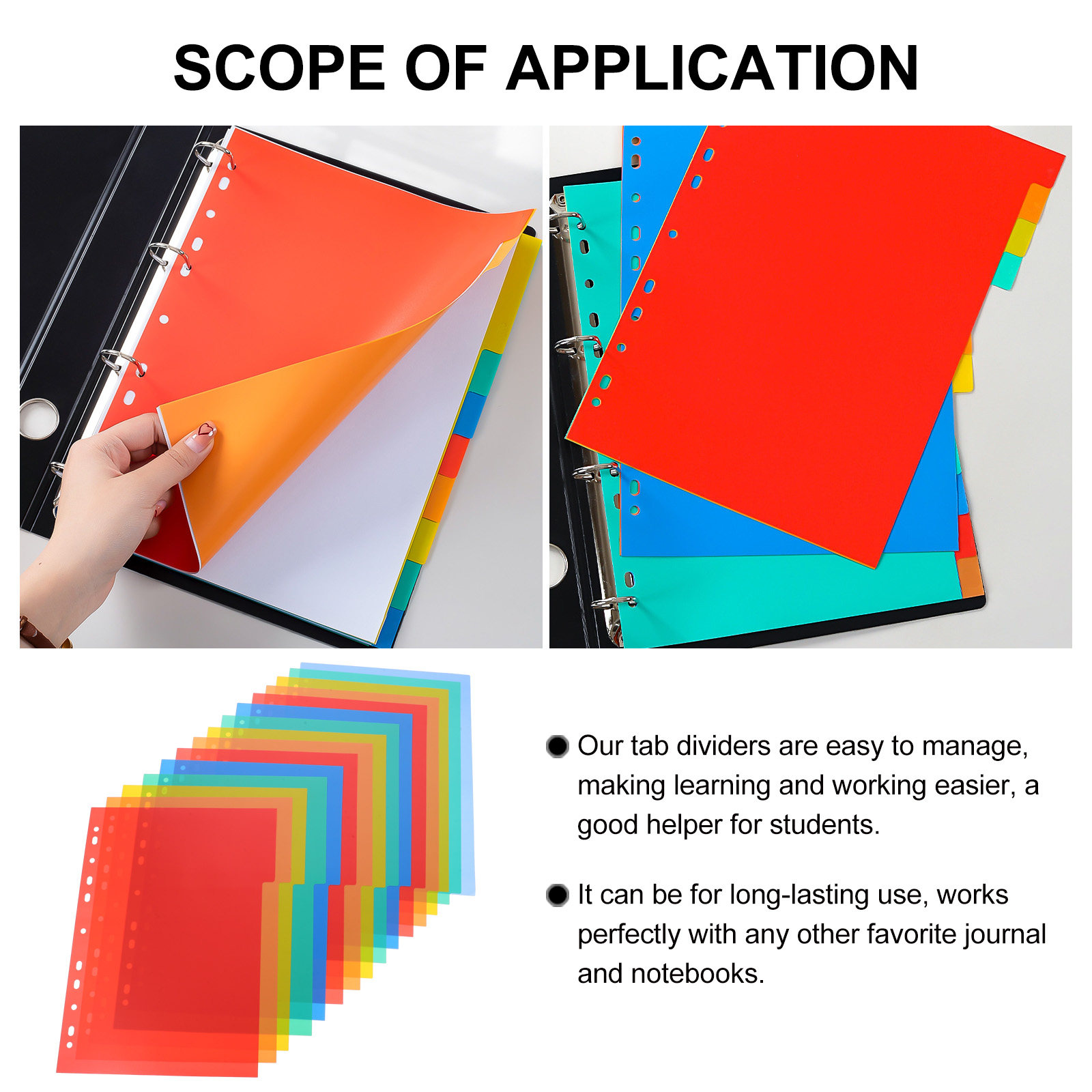 1Set Index Binder Dividers A4  - Tab Divider A4 reseña y precio