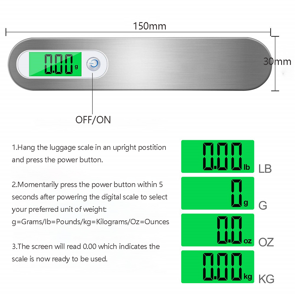 Portable Digital Hanging Scale - Tape Dispenser Weighted reseña y precio