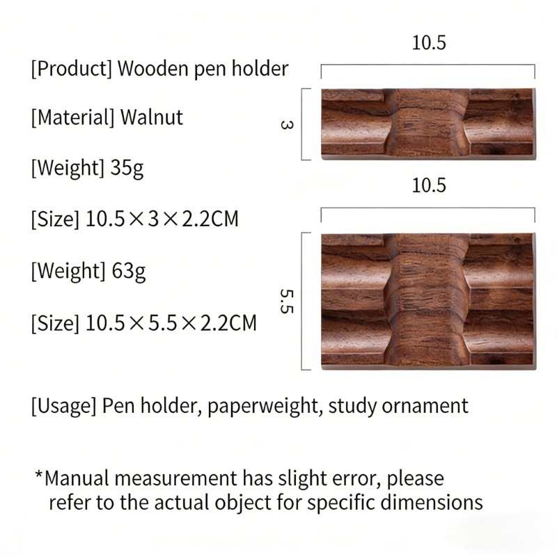 Walnut Wood Pen Holder Stand f - Pen Rest Single reseña y precio