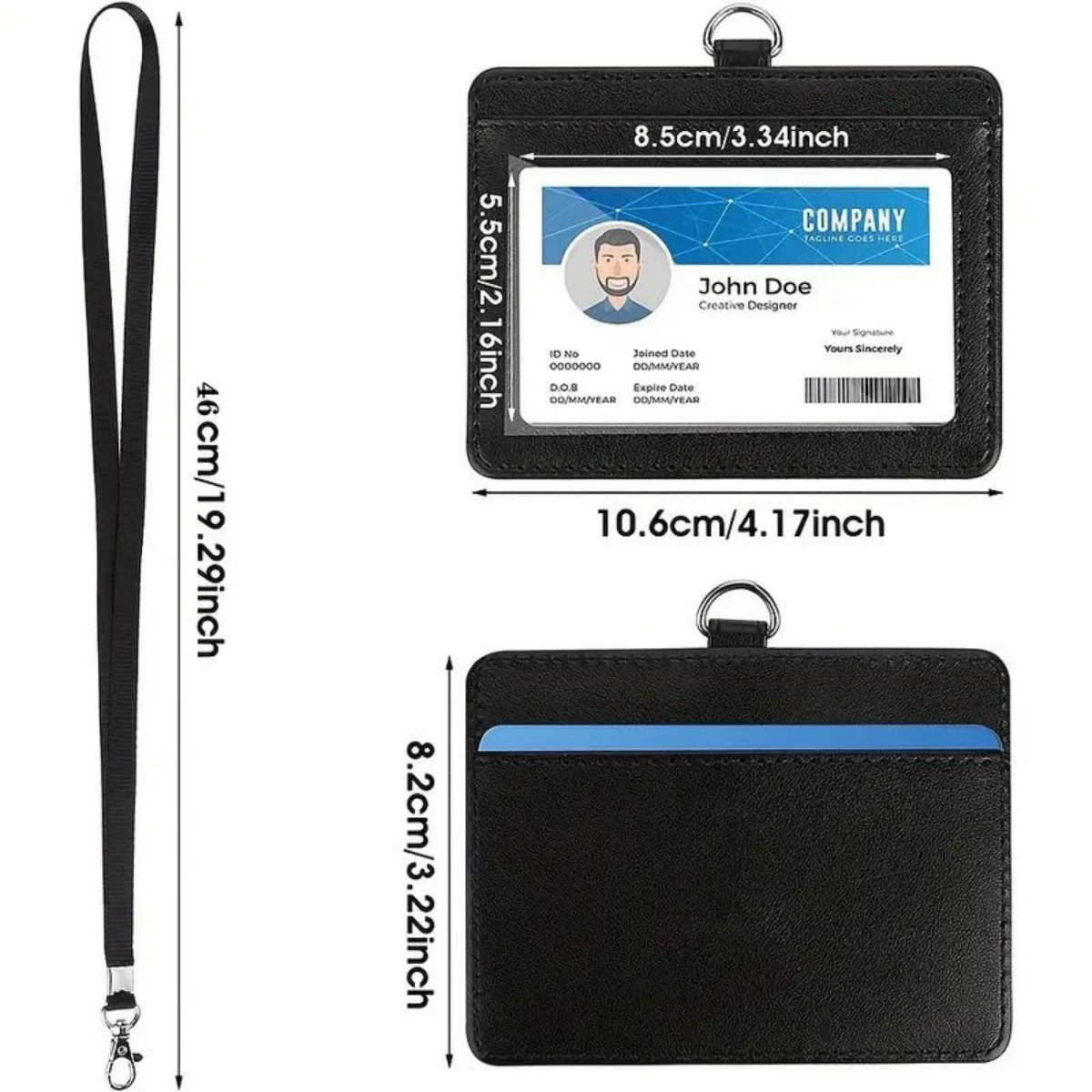 1 pc Horizontal ID badge holde - Index Card Holder reseña y precio