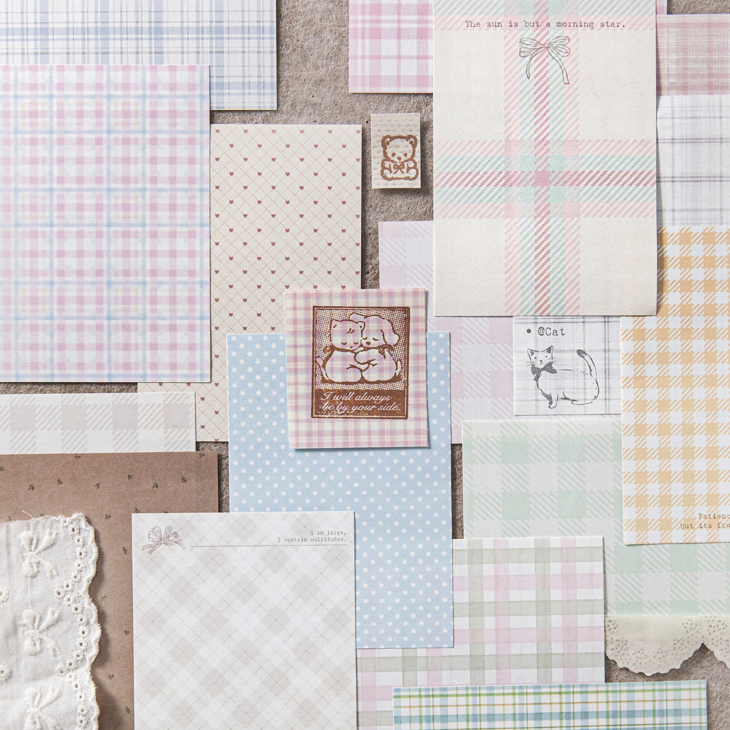 50pcs creative plaid Decor Scr - Ink Blotter Paper reseña y precio