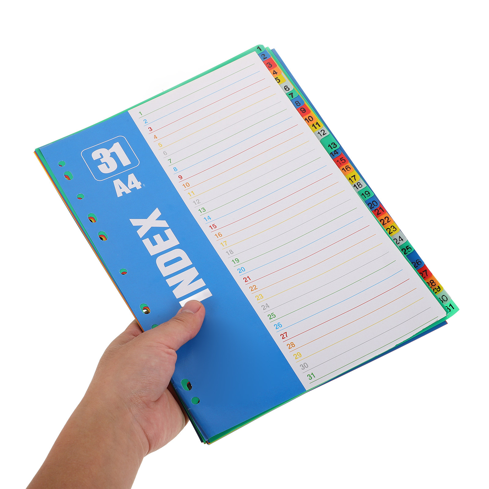 1Set A4 11-Hole PP Index Divid - Tab Divider A4 reseña y precio