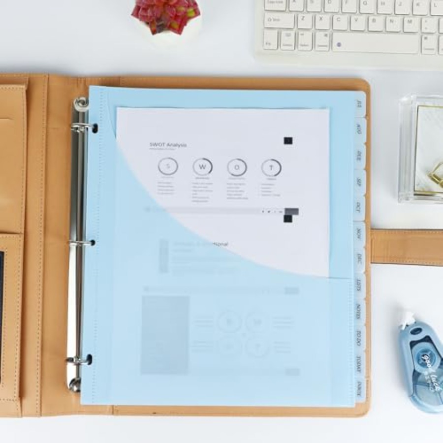 A4 Binder Dividers with Pocket - Tab Divider A4 reseña y precio