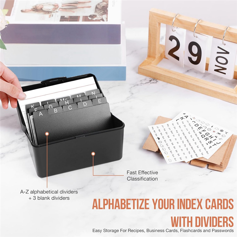 3Inchx5inch Index Card Holder  - Card Index Box reseña y precio