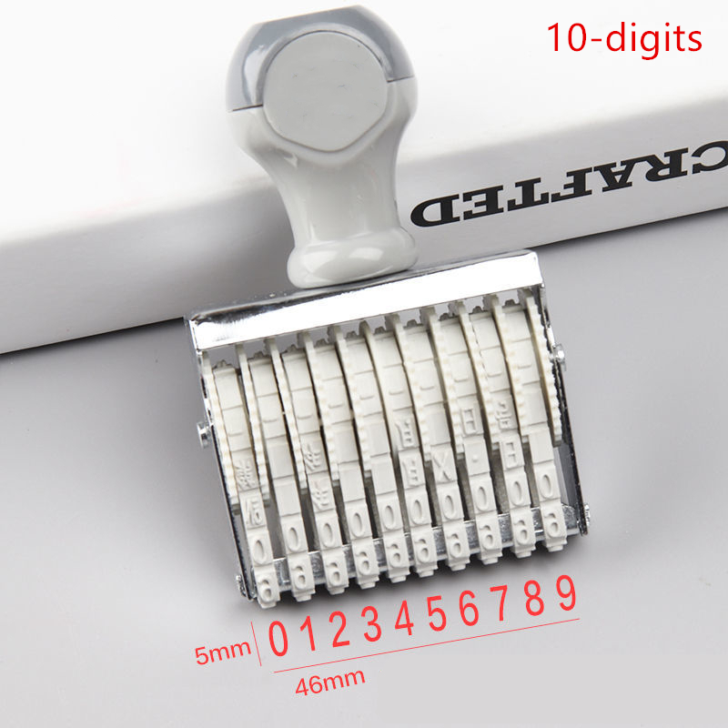 Portable 8/10 Digits Number St - Rubber Date Stamp reseña y precio