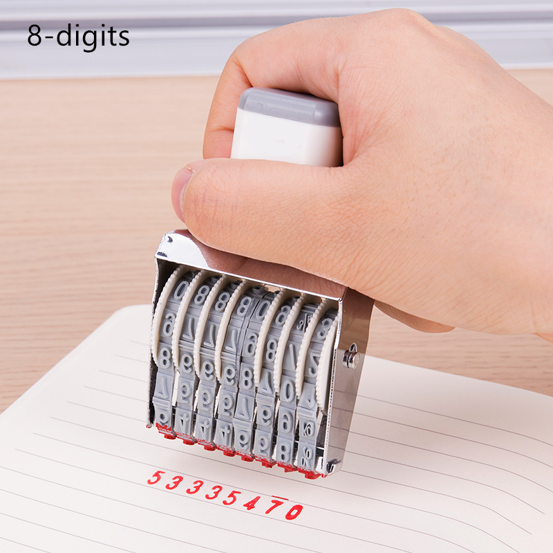 Portable 8/10 Digits Number St - Rubber Date Stamp reseña y precio
