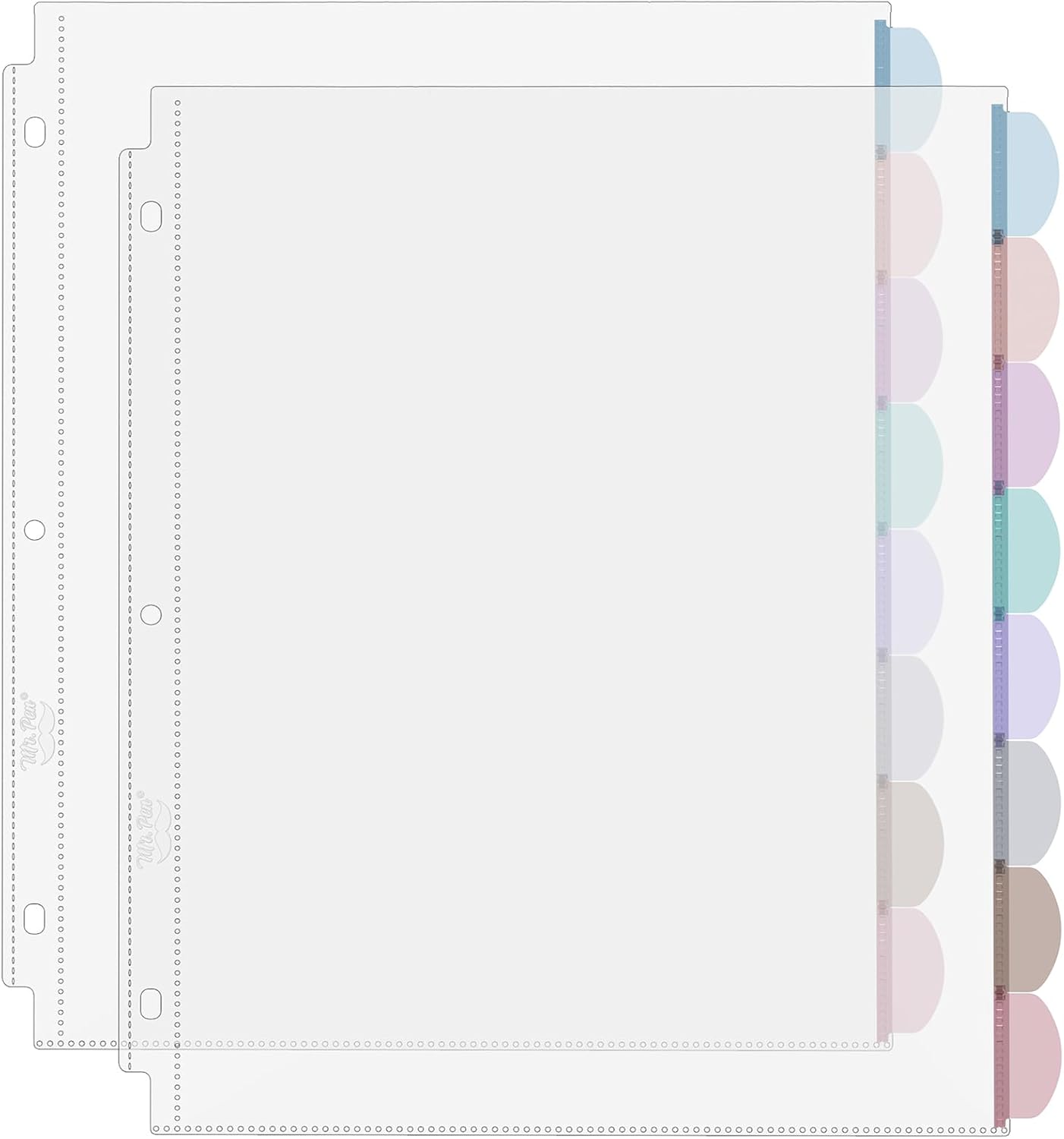 A4 Clear Sheet Protectors with - Tab Divider A4 reseña y precio