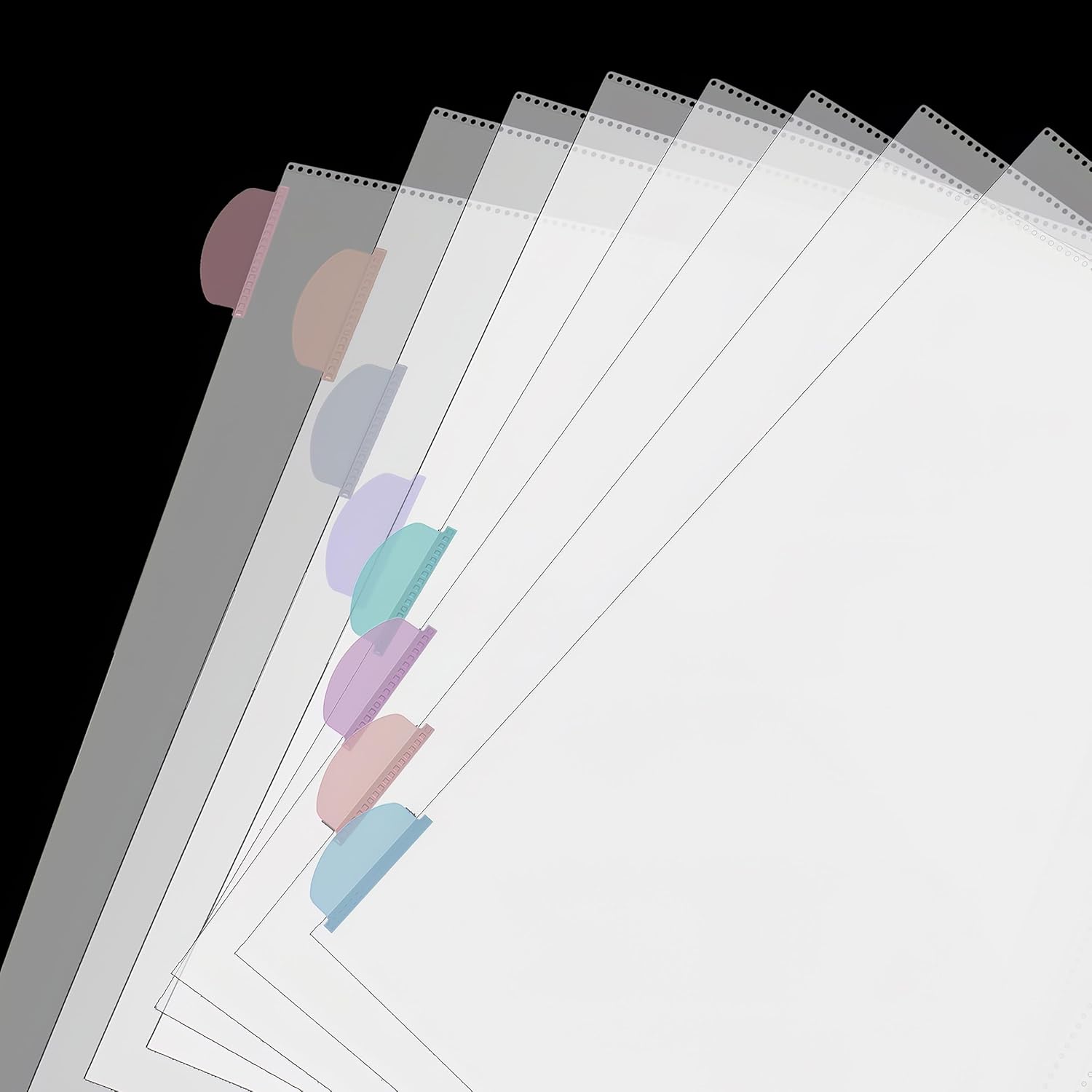 A4 Clear Sheet Protectors with - Tab Divider A4 reseña y precio